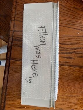 Quarter desk dry eraser message board